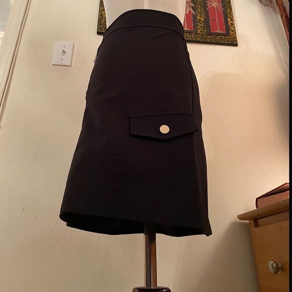 KAXI NEW Black zip up mini skirt - Picture 4 of 13